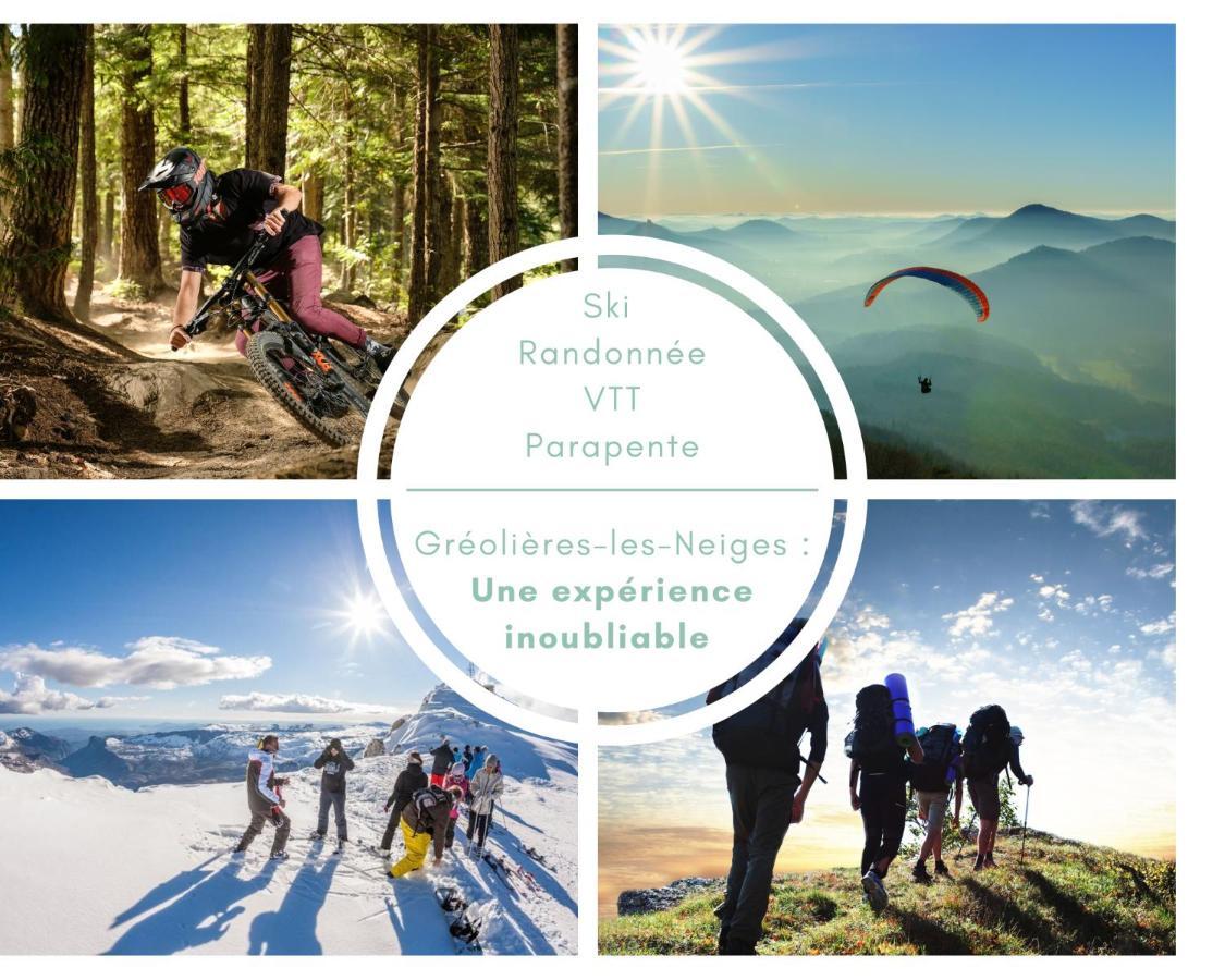 U061 - Grand Studio Renove - Vue Montagne Greolieres Extérieur photo